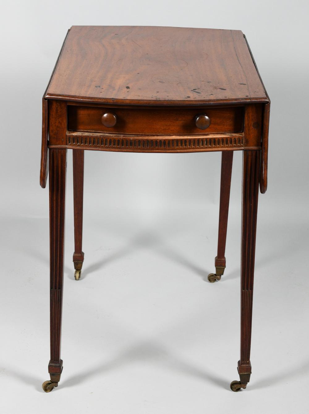 GEORGE III MAHOGANY PEMBROKE TABLE,