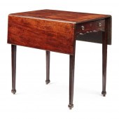 GEORGE III MAHOGANY PEMBROKE T