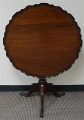 GEORGE III MAHOGANY PIE CRUST