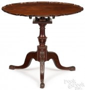 GEORGE III MAHOGANY PIE CRUST