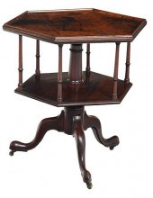 GEORGE III MAHOGANY ROTATING B