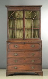 GEORGE III MAHOGANY SECRETAIRE