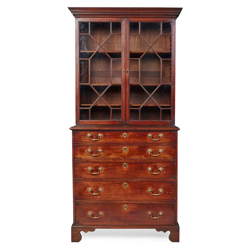 GEORGE III MAHOGANY SECRETAIRE