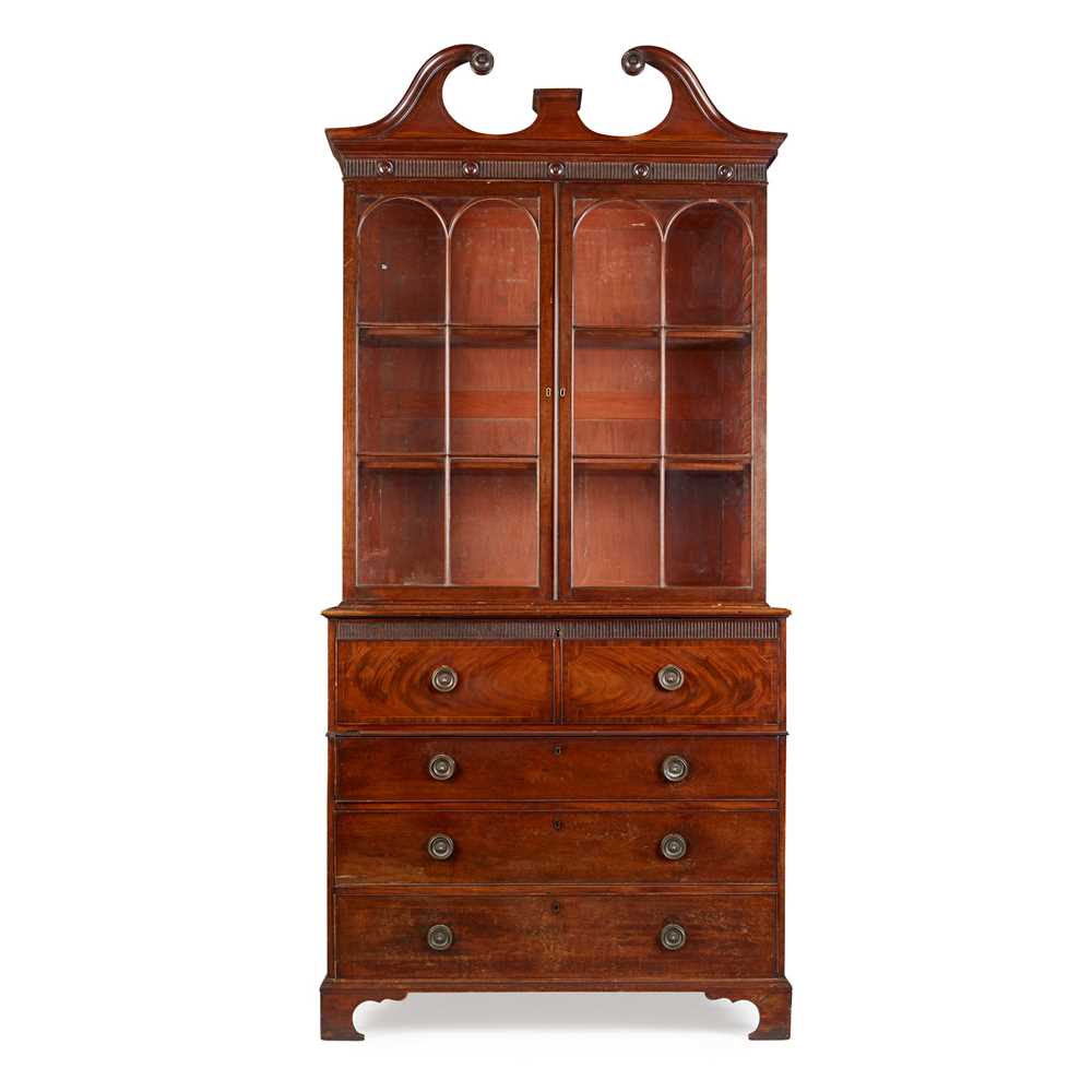 GEORGE III MAHOGANY SECRETAIRE