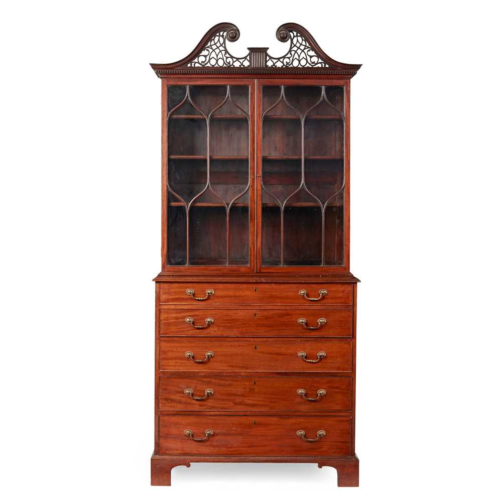 GEORGE III MAHOGANY SECRETAIRE