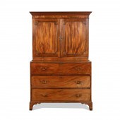 GEORGE III MAHOGANY SECRETARY