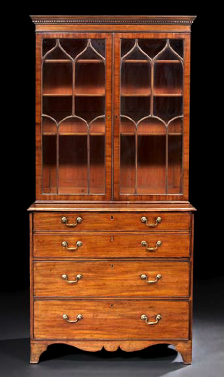 George III Mahogany Secretary