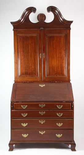 GEORGE III MAHOGANY SECRETARY
