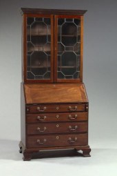George III Mahogany Secretary-