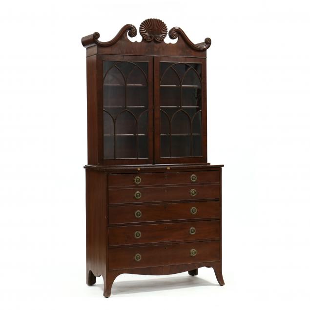 GEORGE III MAHOGANY SECRETARY