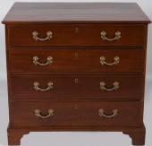 GEORGE III MAHOGANY SECRETARY