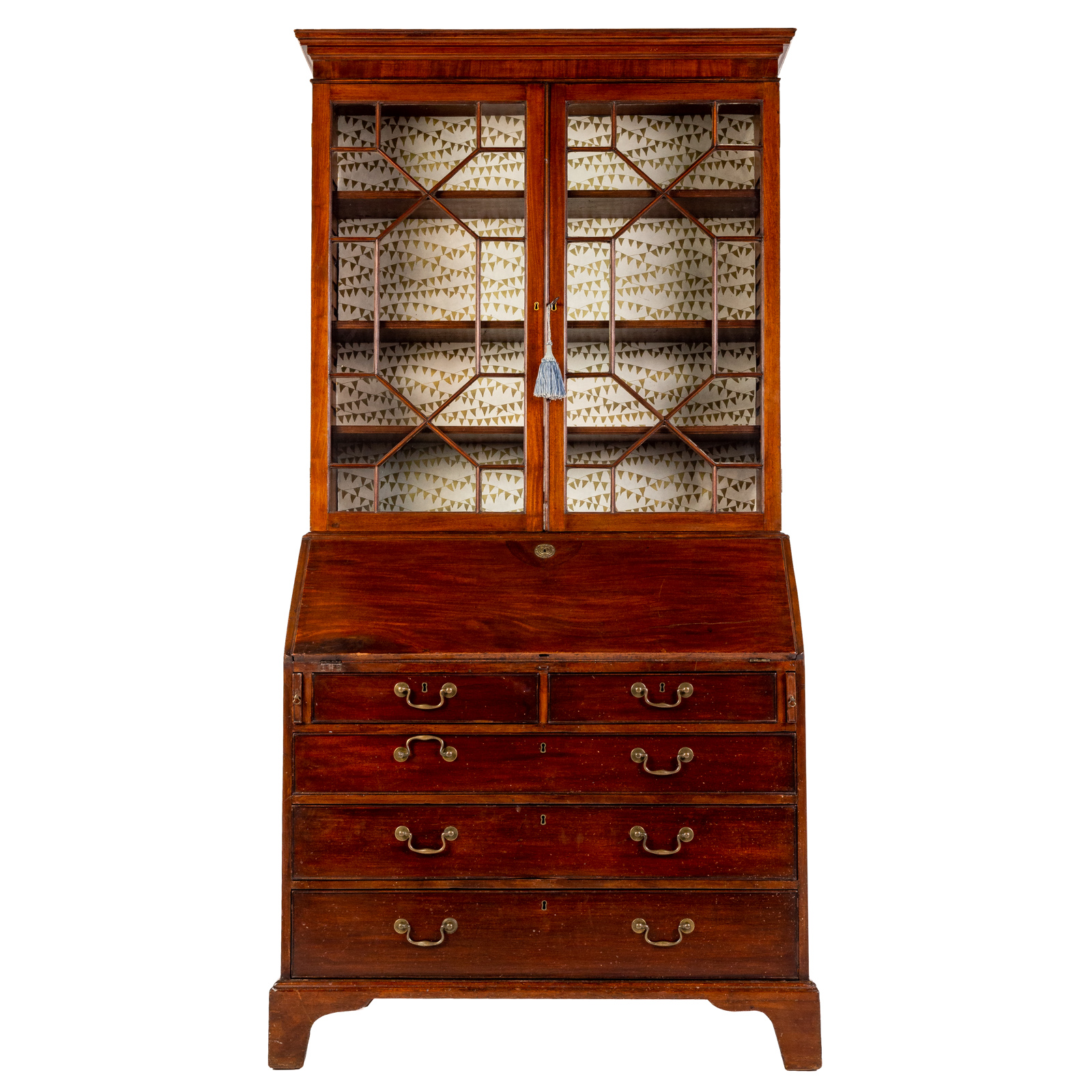 GEORGE III MAHOGANY SECRETARY