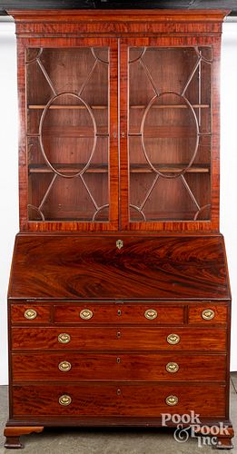 GEORGE III MAHOGANY SECRETARY
