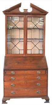 GEORGE III MAHOGANY SECRETARY