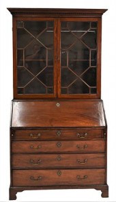 GEORGE III MAHOGANY SECRETARY