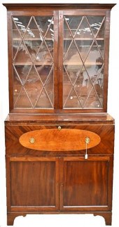 GEORGE III MAHOGANY SECRETARY