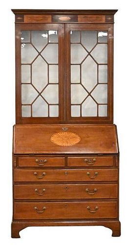 GEORGE III MAHOGANY SECRETARY