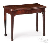 GEORGE III MAHOGANY SERPENTINE