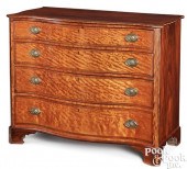 GEORGE III MAHOGANY SERPENTINE