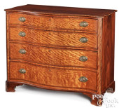GEORGE III MAHOGANY SERPENTINE