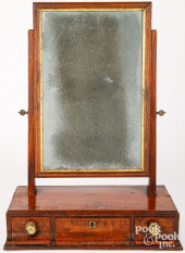 GEORGE III MAHOGANY SHAVING MI