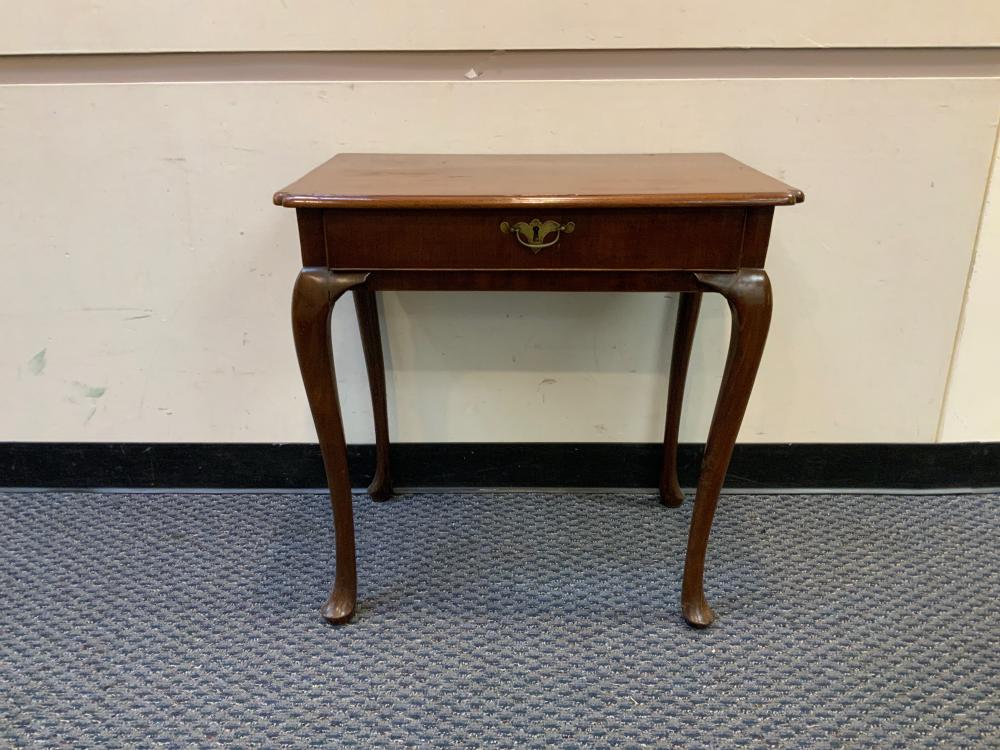 GEORGE III MAHOGANY SILVER TABLE,