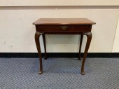 GEORGE III MAHOGANY SILVER TAB