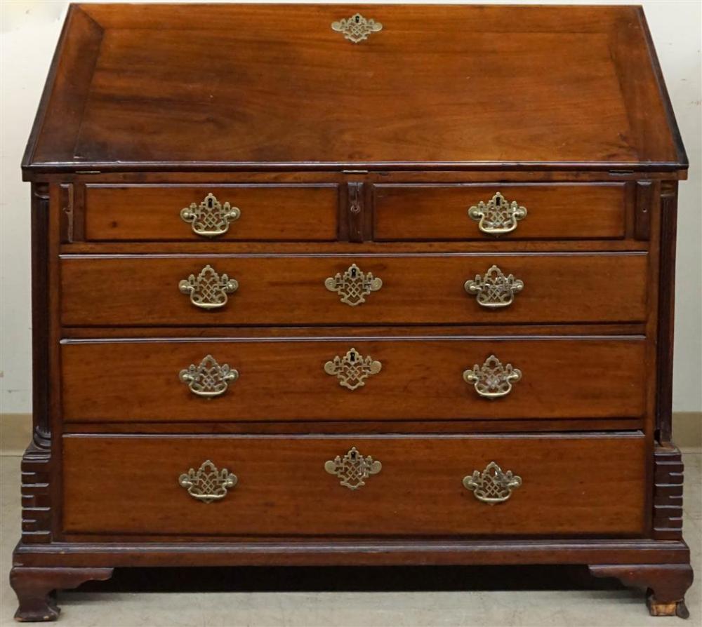 GEORGE III MAHOGANY SLANT-FRONT