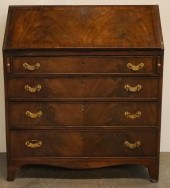 GEORGE III MAHOGANY SLANT-FRON