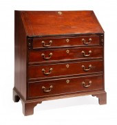 GEORGE III MAHOGANY SLANT-FRON