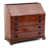 George III mahogany slant-lid