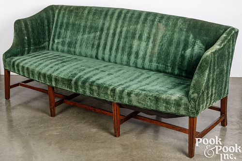 GEORGE III MAHOGANY SOFA, LATE 18TH