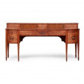 GEORGE III MAHOGANY STAGEBACK