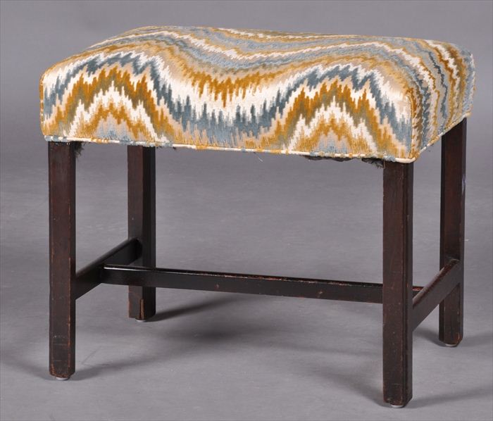 GEORGE III MAHOGANY STOOL The