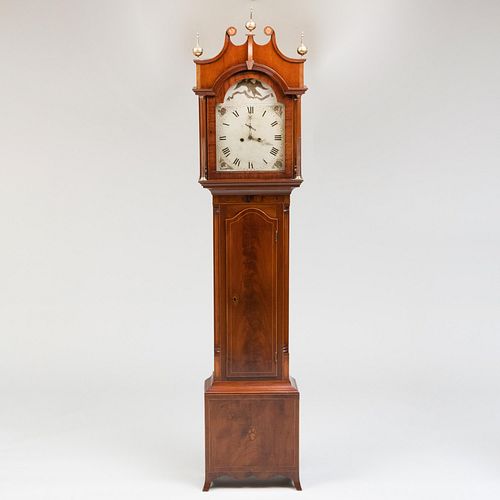 GEORGE III MAHOGANY TALL CASE