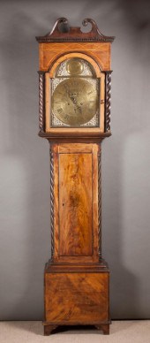 GEORGE III MAHOGANY TALL CASE