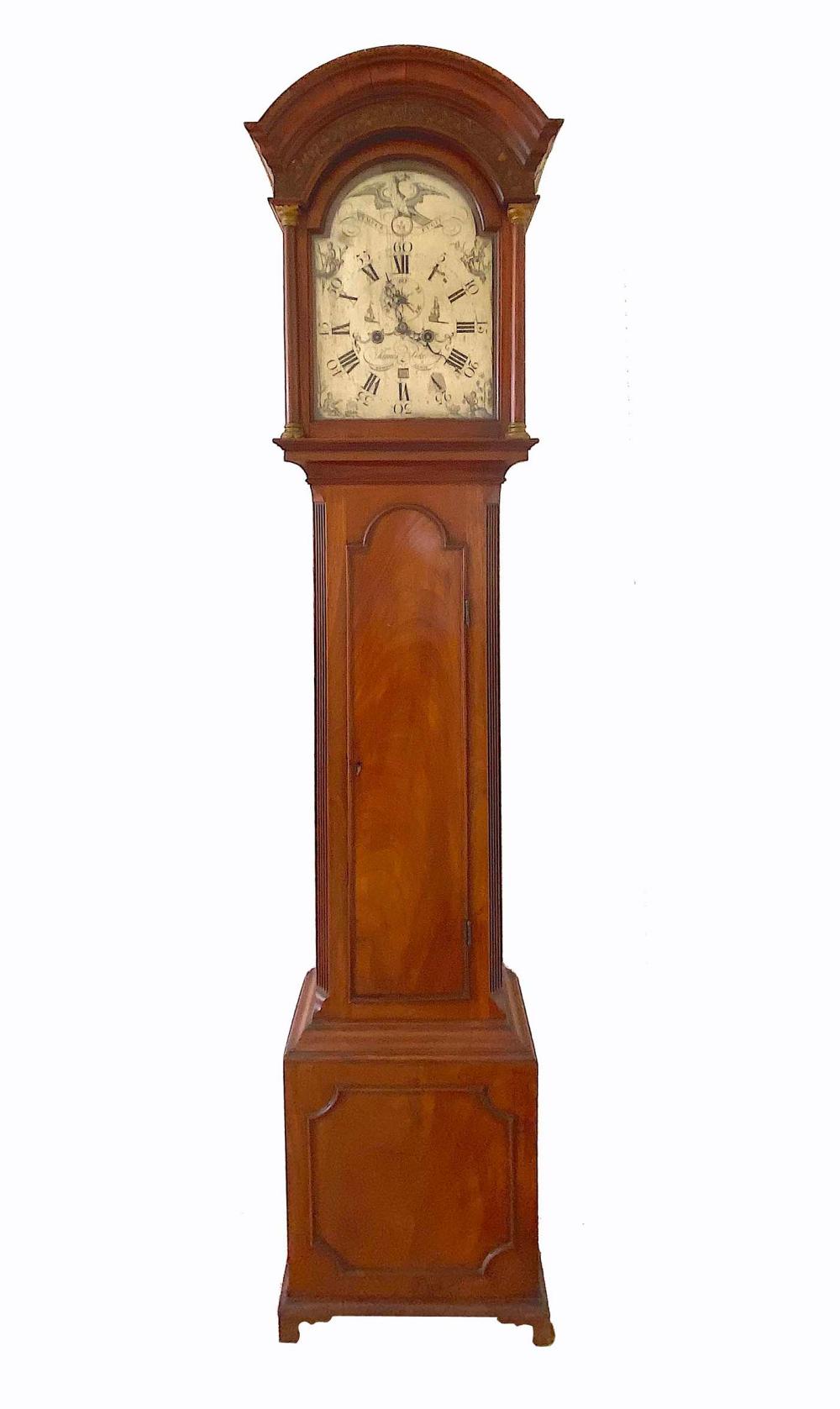 GEORGE III MAHOGANY TALL CASE
