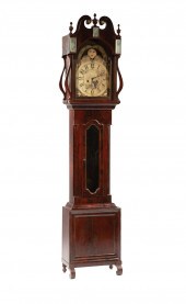 GEORGE III MAHOGANY TALLCASE C