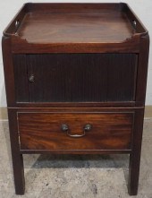 GEORGE III MAHOGANY TAMBOUR BE