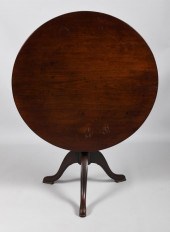 GEORGE III MAHOGANY TEA TABLE,