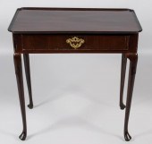 GEORGE III MAHOGANY TEA TABLE,