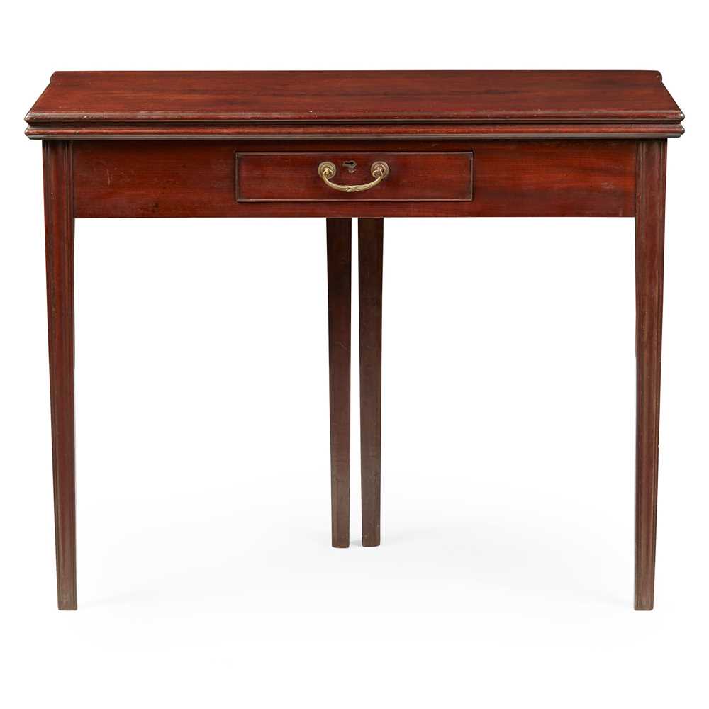 GEORGE III MAHOGANY TEA TABLE