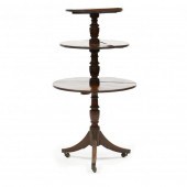 GEORGE III MAHOGANY THREE TIER