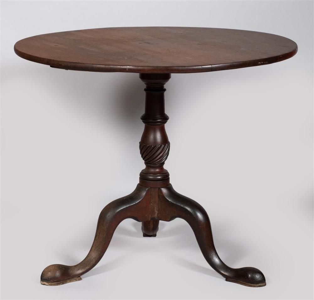 GEORGE III MAHOGANY TILT TOP