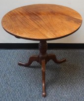 GEORGE III MAHOGANY TILT TOP T