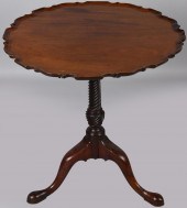 GEORGE III MAHOGANY TILT-TOP T