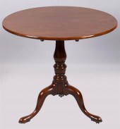 GEORGE III MAHOGANY TILT-TOP T