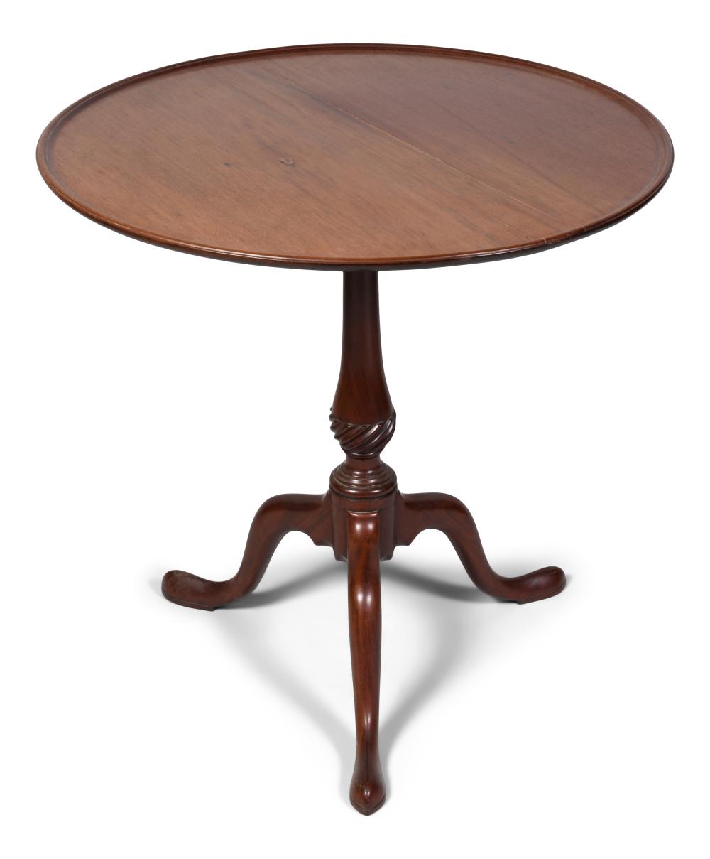 GEORGE III MAHOGANY TILT-TOP