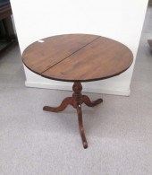 GEORGE III MAHOGANY TILT-TOP T