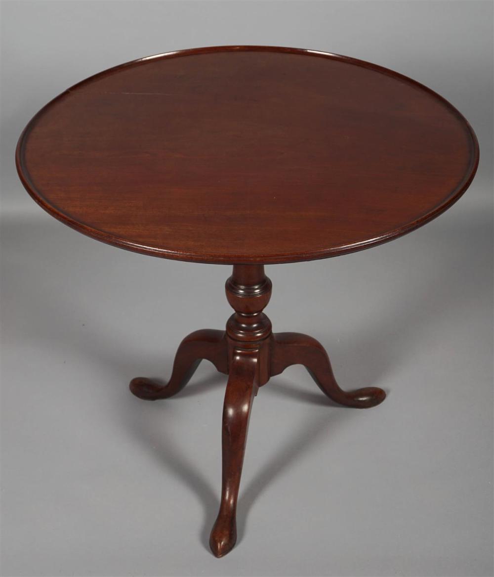 GEORGE III MAHOGANY TILT-TOP TRIPOD